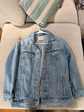 Madewell Light Blue Oversized Trucker Jacket